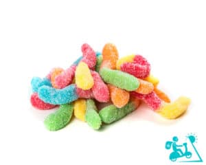 THC Sour Gummy Worms 600mg