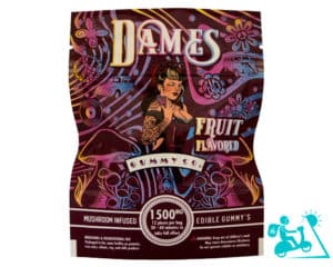 Dames Gummy Co - Psilocybin Edible Gummies 1500mg - Strawberry