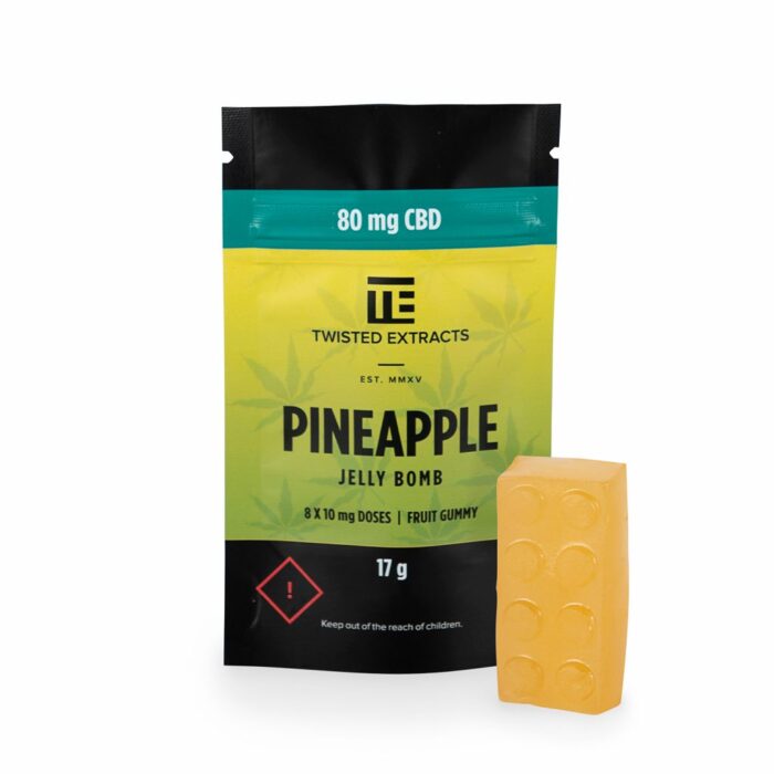 Twisted Extracts - Pineapple Jelly Bomb 80mg CBD