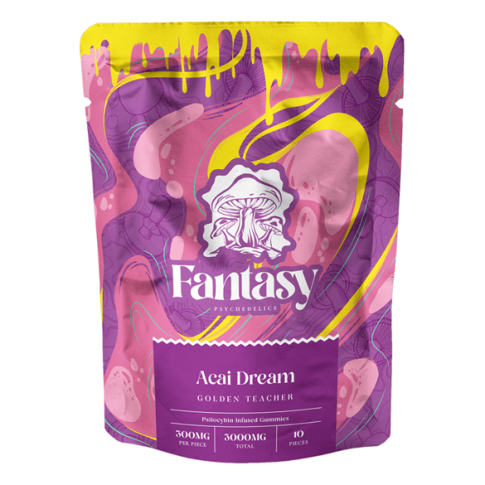 fantasy psychadelics - Acai Dream Golden Teacher gummies