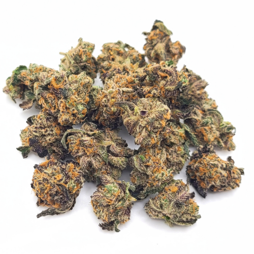 Peanut Butter Rockstar buds, with dense green hues and trichotomies