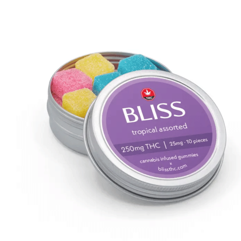 tropical assorted bliss edibles 250mg.