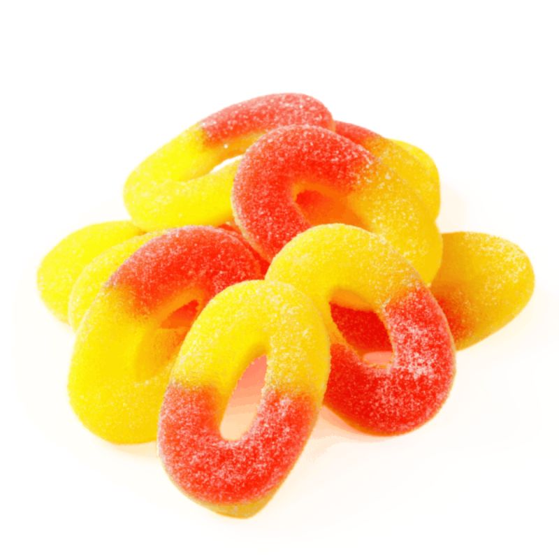 Trolli Peach Rings - 600mg THC 1 Trolli Peach Rings - 600mg THC peach ring edible