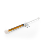 Honey oil syringe — golden THC oil concentrate