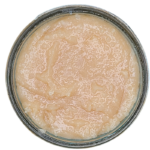 Ice Cream Resin – golden-beige, glossy live resin in a round metal container.