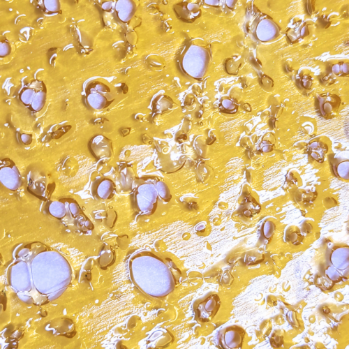 Locktite Shatter, a golden-hued cannabis concentrate from Budora.