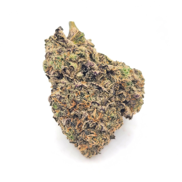 Purchase Online High THC Purple Punch showcasing dense, premium-quality buds from Budora in Canada.