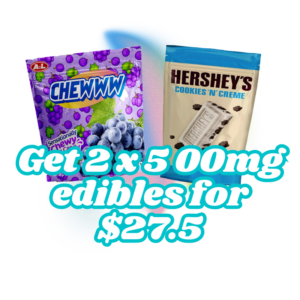 Buy 2 x 500mg Edibles for $27.5