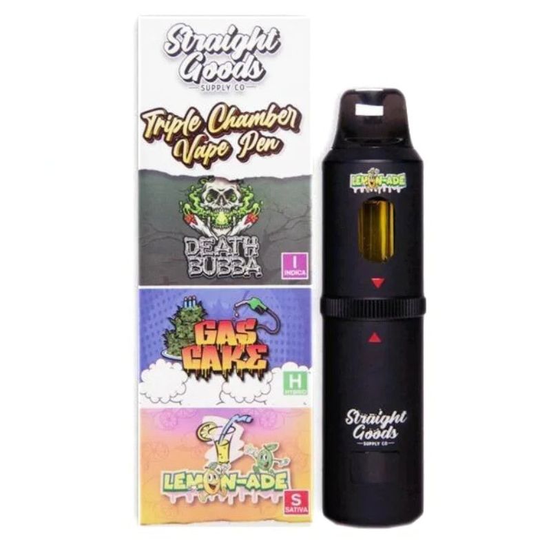 Straight Goods Triple Chamber THC Vape Pen 3 in 1 - (9g) straight goods 9g