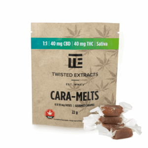 Twisted Extracts - Cara-Melts 1:1 (40mg CBD + 40mg THC) Sativa