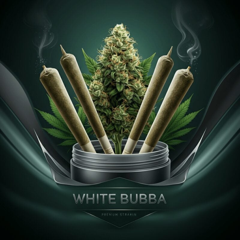 White Bubba Pre-roll Joints (0.7g) - Pack of 5 White bubba