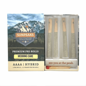 Sun Peaks Cultivation AAAA pre roll multiple strains at Budora