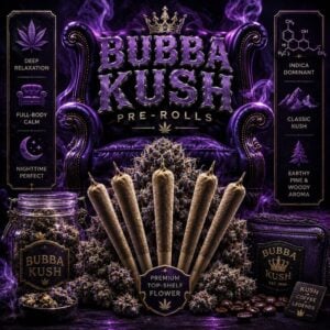 Bubba Kush Pre-roll Joints (0.7g) - Pack of 5