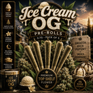 Buy Ice Cream OG Pre-roll Joints (0.7g) – Pack of 5