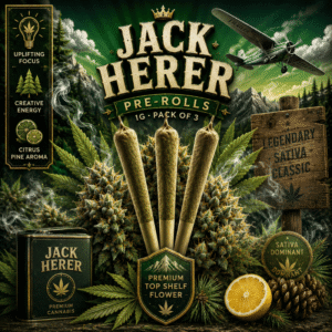 Jack Herer Pre-roll Joints (1g) – Pack of 3